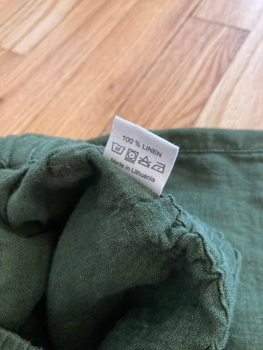 notPERFECTLINEN Puglia pants Juniper Green size S - Picture 6 of 6
